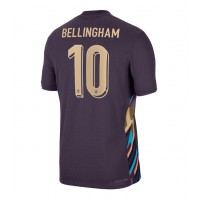 Maglia Calcio Inghilterra Jude Bellingham #10 Seconda Divisa Europei 2024 Manica Corta